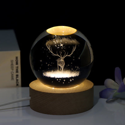 Crystal Ball Bedroom Lamp