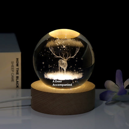 Crystal Ball Bedroom Lamp