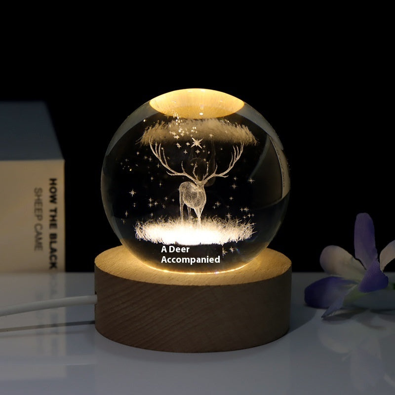 Crystal Ball Bedroom Lamp